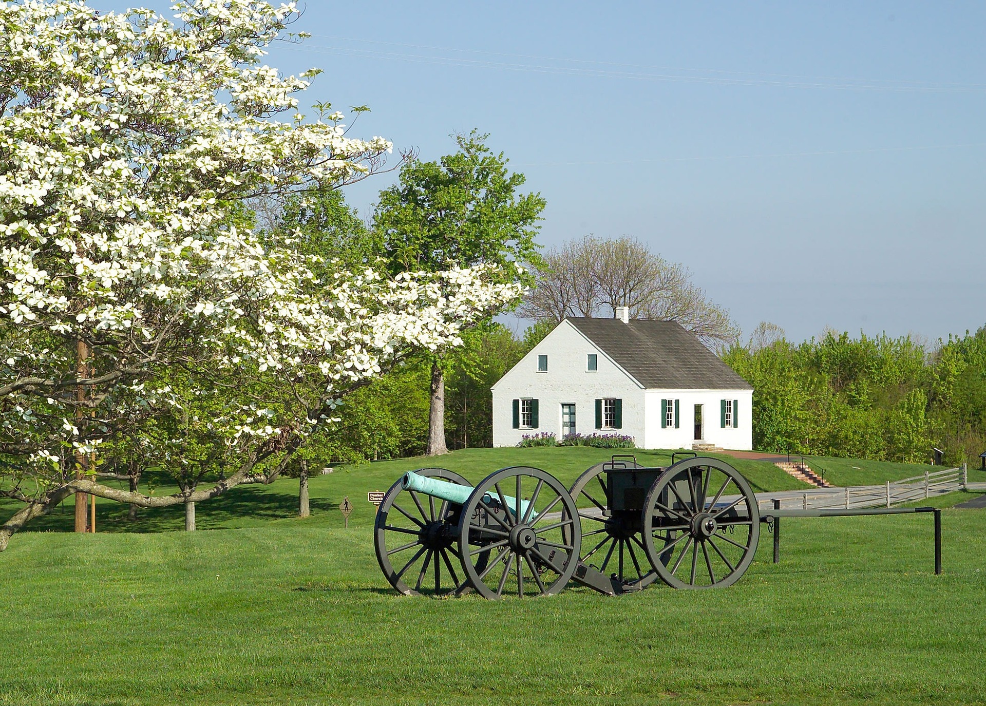 A spring day at he Dunker Church at Antietam.