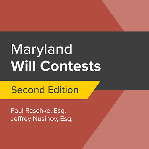 Maryland Will Contests 2026 (Paperback)